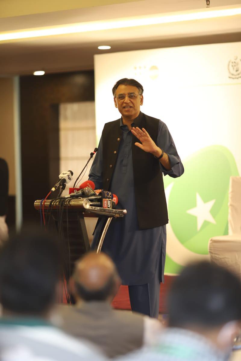 Federal Minister Mr. Asad Umar addressed the National Youth Council at the Oath Taking ceremony.