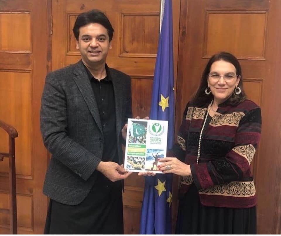 SAPM on Youth Affairs, Mr. Usman Dar met Androulla Kaminara, Ambassador of Europeon Union in Pakistan for discussing potential collaboration between Kamyab Jawan & EU for Youth Epowerment