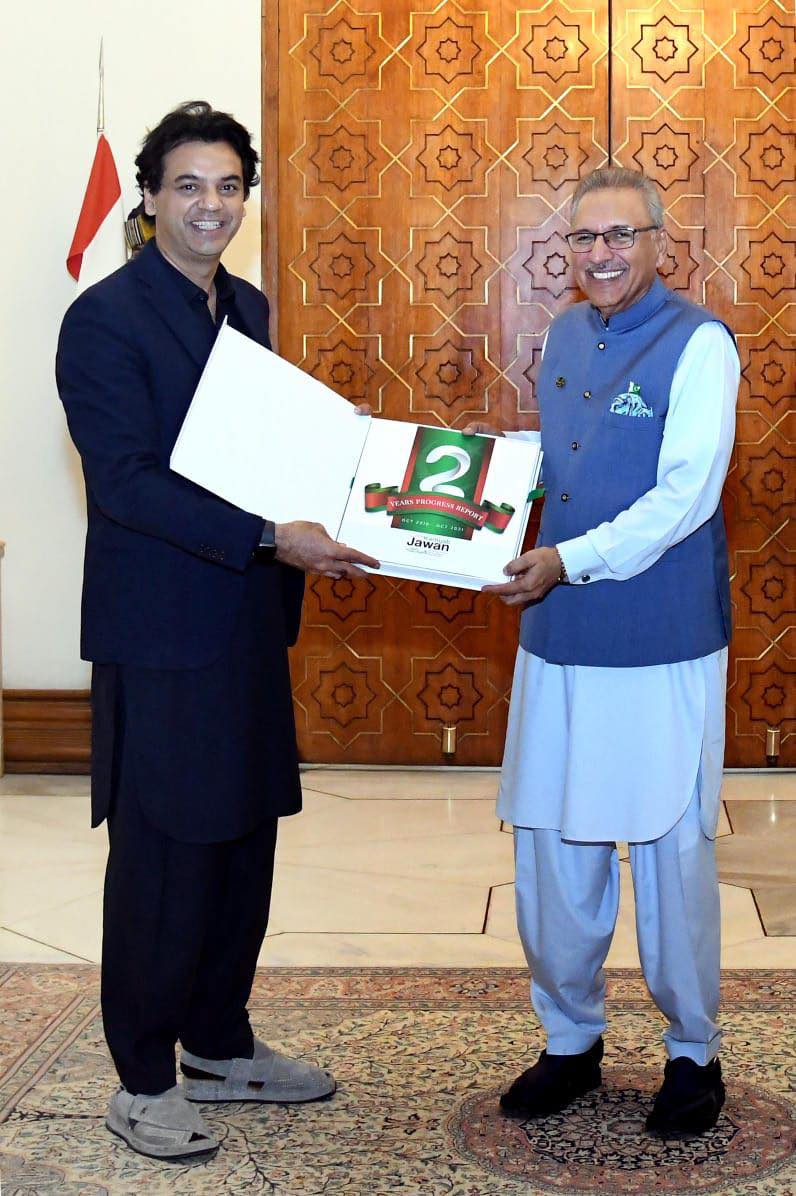 SAPM presented progress report to President of Pakistan