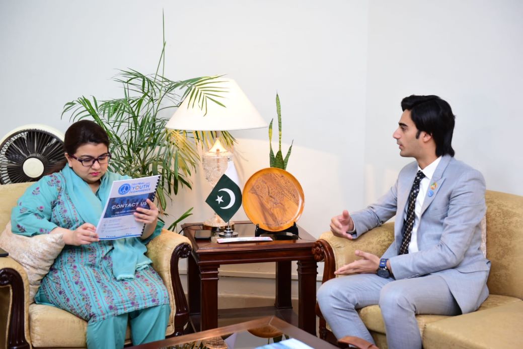  Special Assistant to Prime Minister Shaza Fatima Khawaja met ED Youth Peace and Leadership Organization (YP&LO). The discussion was to find ways to empower youth by providing them with the necessary skills, resources and growth opportunities in their personal and professional lives.